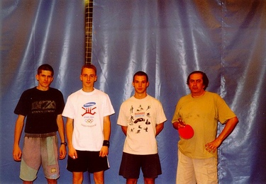 A Budai XI SE VI. csapata, balr�l : �gai Attila, P�ncz�l D�vid, Hedry G�bor, Farag� Mikl�s
