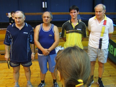 A CSISE III. csapata, balr�l: Uszkai L�szl�, Melis Ferenc, Tolnai G�bor, Pfeiler J�nos