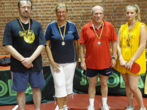 balról: Pálfy Gyula, Herendi-Szabó Csilla, Fritz Tamás és Dániel Barbara